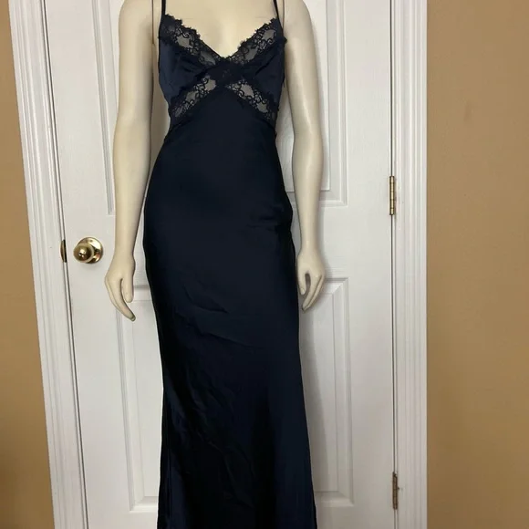 Princess Polly TREASURE BIAS CUT MAXI DRESS NAVY - Picture 11 of 16